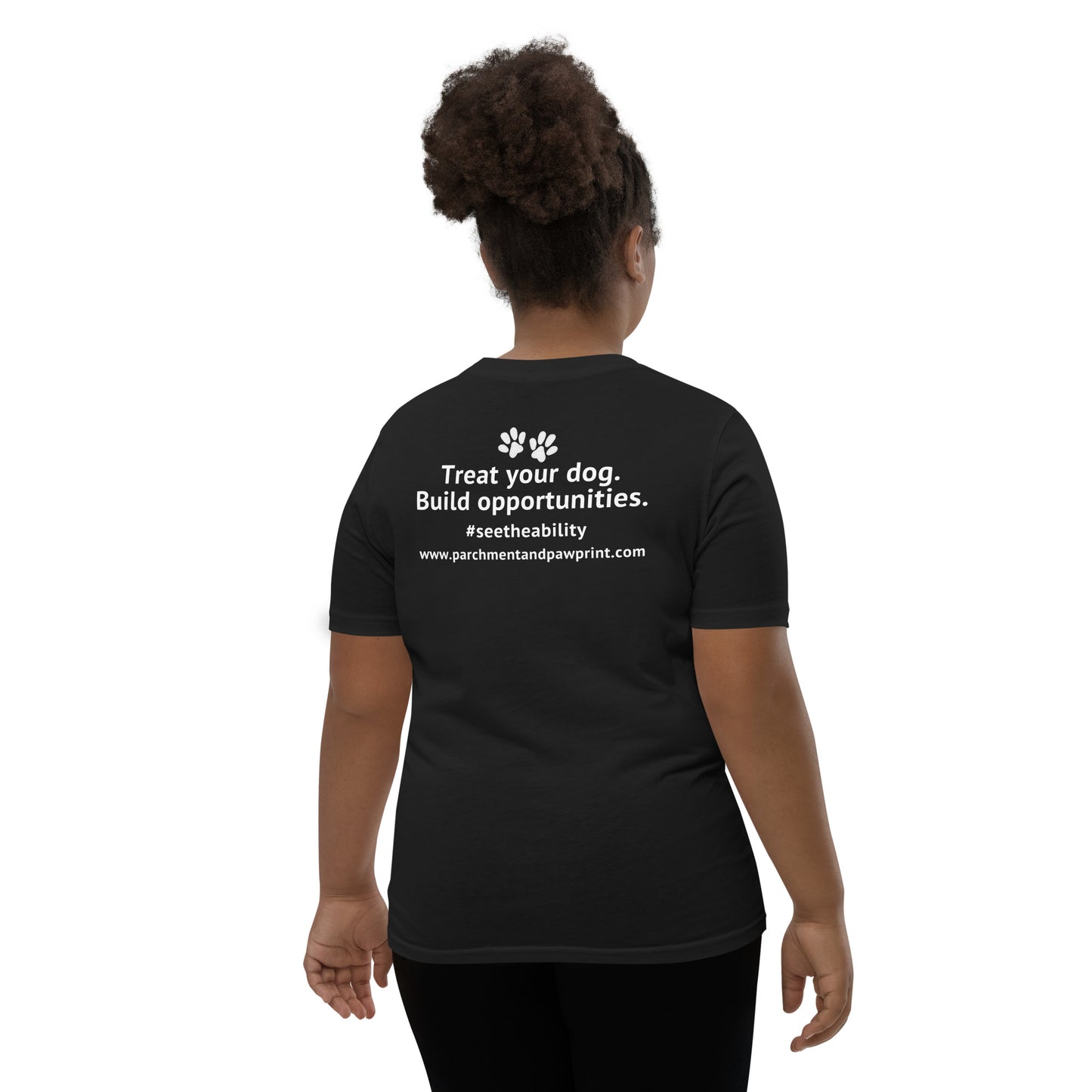 Parchment and Pawprint Youth Tee