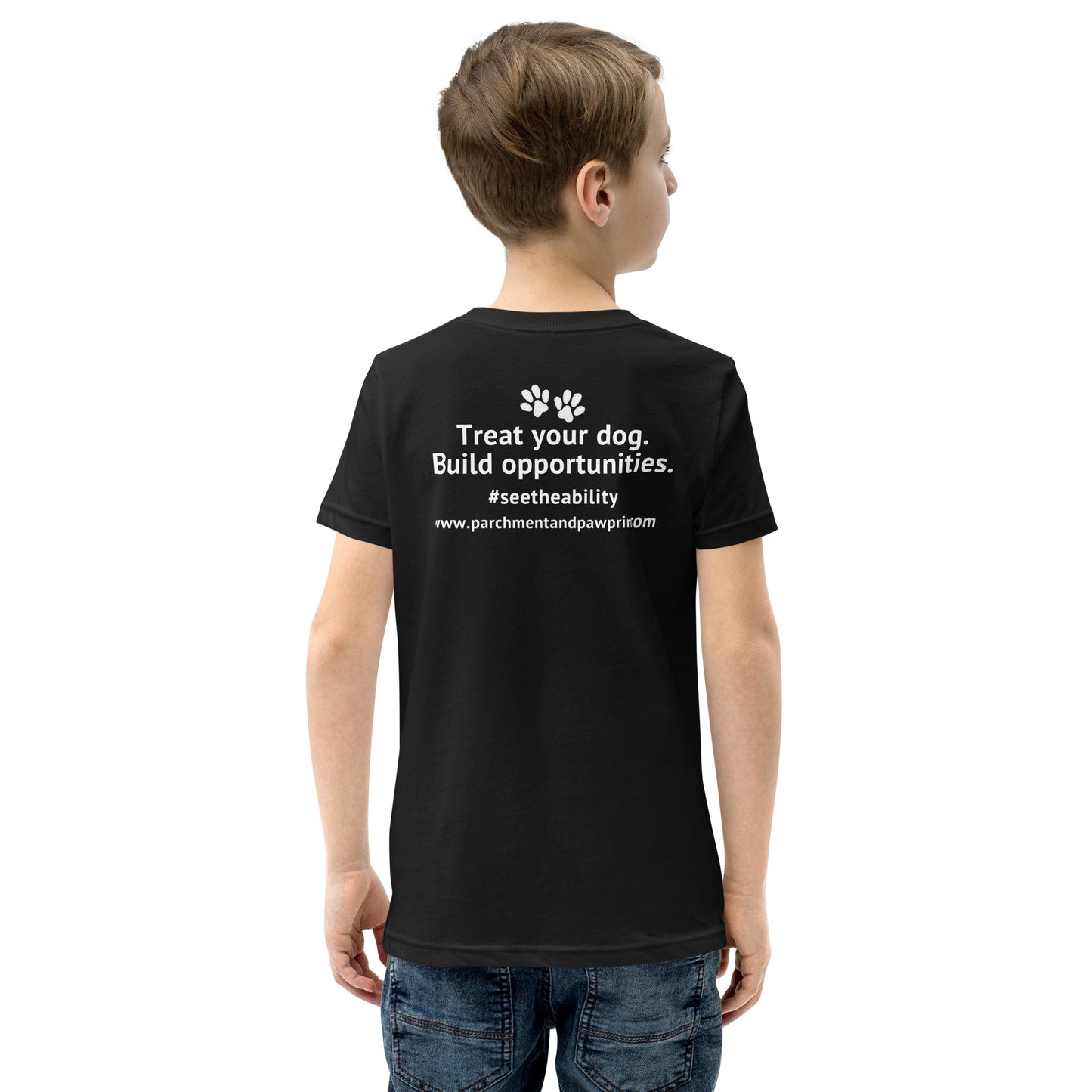 Parchment and Pawprint Youth Tee