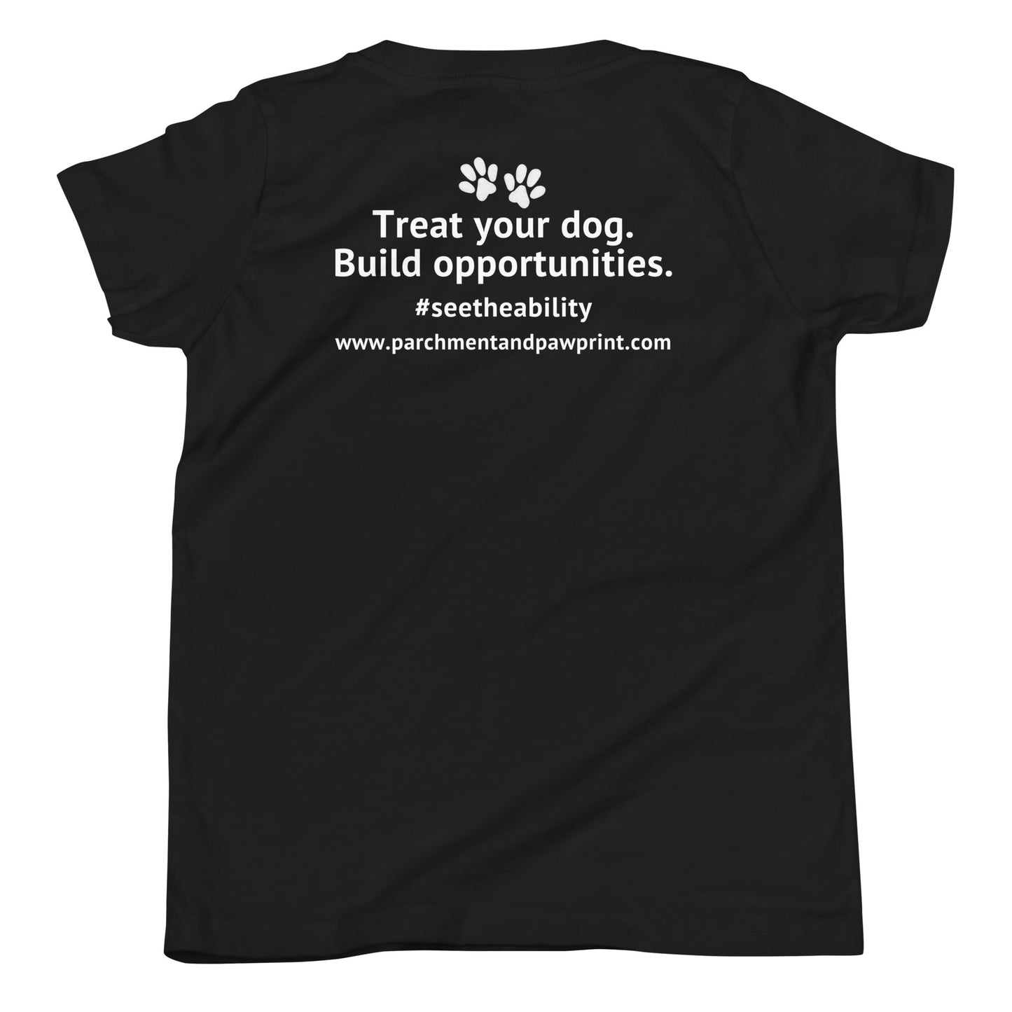 Parchment and Pawprint Youth Tee